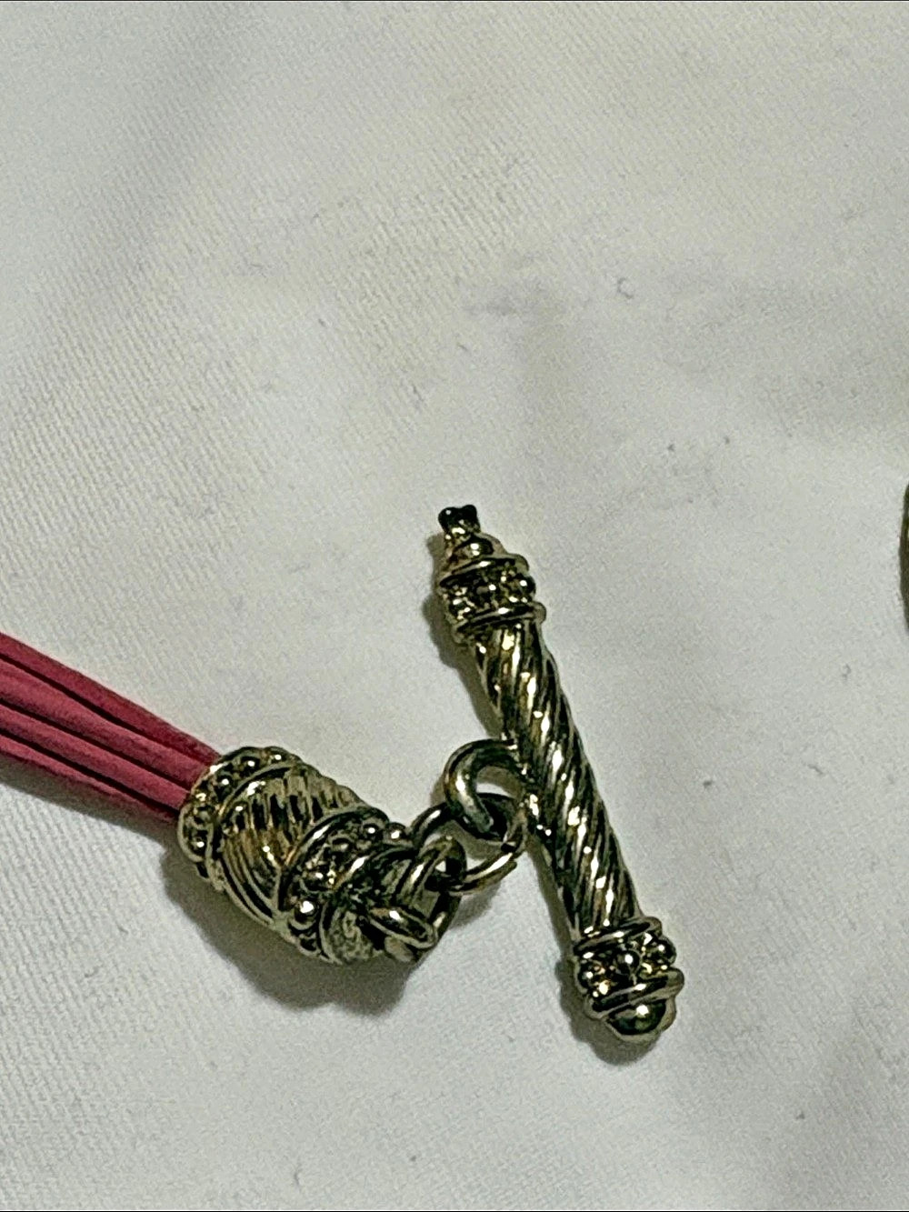 Pink Rhinestone Multi-Strand Necklace - Picture 8 of 11